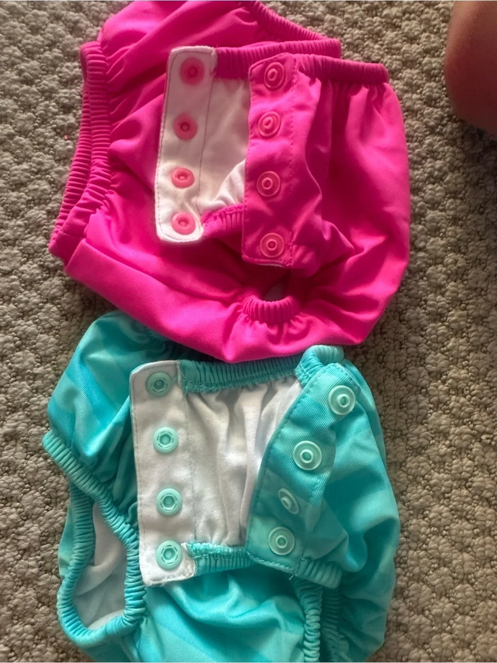 Kiko & Max Pink and Teal Reusable Swim Diaper Covers - Fish & Mermaid Designs